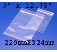 2X100 Grip Seal Bags 9 x 12.75 Inch 200g Strong Reusable Zip Lock