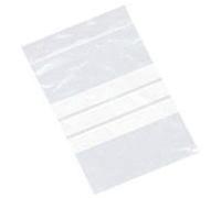 2x100 Large 6 x 9" / 150 x 225mm Clear Plastic Polythene Resealable Gripseal Bags with Write On Panels - Grip Press Seal Lock Packing Packaging Storage Pouches White Labelling Strips