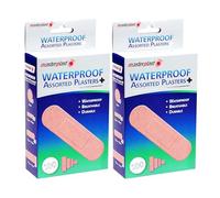 2x100 Masterplast Waterproof Mixed Plasters Washable First Aid Dressings - Bundled by Smart Cutie