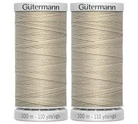 2x100m Gutermann Extra Strong Upholstery Thread, Polyester, Colour 722 Beige Bone - Bundled by GetInStyle Shop