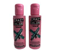 2x100ml Crazy Color Semi Permanent Hair Colour by Renbow Pine Green