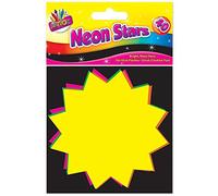 2X10x10cm Fluorescent Stars (Pack of 40)