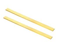 2x10x500mm H59 Brass Flat Bar, 2 Pcs Solids Brass Bars Stock for DIY Crafts, Framing and Home Decoration