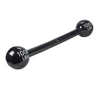 2X120 cm Inflatable Dumbbell Barbell Weight Lifting Strongman (Black)