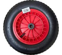 2x14" Pneumatic 3.50-8 Wheelbarrow Wheel Pneumatic Inflatable Tyre Replacement Red & Black