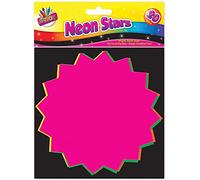 2X15x15cm Fluorescent Stars (Pack of 20)