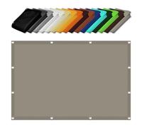 2x2.5m Waterproof Sun Shade Sail 98% UV Resistant Rectangle Canopy with Grommets No Drill Installation Perfect for Patio & Garden Taupe Color