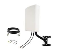 2x2 MIMO 4G LTE Router Antenna 5G for Tmobile Verizon AT&T, Outdoor SMA TS9 5G Cellular Antenna for Cellular Hotspots/Router, 600-6000MHz 10dBi 10meter Cable/Pole (Kit)