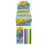 2X20 x 4pk of Mini Colouring Pencils Party Bag fillers loot Bag Pocket Money Toy by personalised party products