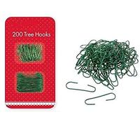 2X200 Tree Hooks Green Wire Christmas Ornaments Hangers Decorations Home Party Ball Bauble Outdoor Festive Clip