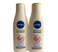 2x200ml Nivea Cleansing Milk Soothing Grape Seed Oil Sensitive Skin