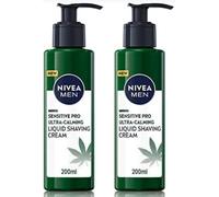 2x200ml NIVEA MEN Sensitive Pro Ultra Calming Liquid Shaving Cream