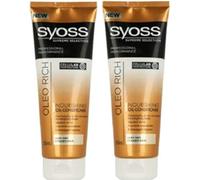 2x250ml Syoss Oleo Rich Nourishing Oil Conditioner Hair Treatment