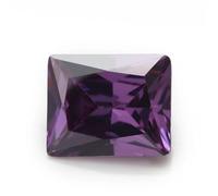 2X3-10X12mm 5A Rectangle CZ Stone Various Color Cubic Zirconia Loose Synthetic Gems For Jewelry Amethyst 5x7mm 20pcs