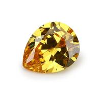 2X3-13X18mm Pear Cut Loose CZ Stone 5A Various Color Cubic Zirconia Synthetic Gems for Jewelry Golden Yellow 3x5mm 20pcs