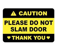 2x3 inch 10 PCS Caution Please Do Not Slam Door Sticker