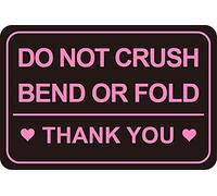 2x3 inch 100pcs Black Do not Crush Bend or Fold Shipping Sticker