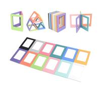 2x3 Small Magnetic Photo Frame for Refrigerator,Personalised Colorful Magnetic Mini Picture Frames for Fujifilm Instax Mini 12 11 99 90 40 9 8 7 EVO 3 Inch Films, for 54x86mm Pictures (12)