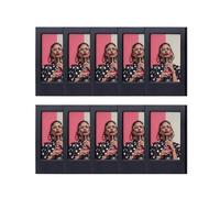 2x3 Small Magnetic Photo Frame for Refrigerator,Personalised Magnetic Mini Picture Frames for Fujifilm Instax Mini 12 11 99 90 40 9 8 7 EVO Films, for 54x86mm Pictures (10, Black)