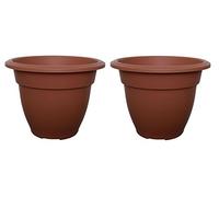 2x30cm Round Bell Planter Terr