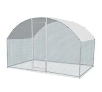 2x3x2m Large Metal Chicken Coop, Walk-in Poultry Cage Chicken Hen Run House with Waterproof Cover, Rabbits Cats Dogs Farm Pen for Outdoor Backyard Farm Garden