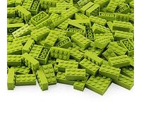 2x4 Bricks Lime 320 Pieces Yellowish Green Parts Classic Building kit Creative Play Set Blocks Toy Accessories Basic Compatible with 3001 Major Brands (Yellowish Green)