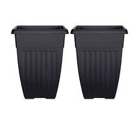 2x42cm Tall Athens Planter Bla
