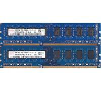 2x4GB (8GB Total) HYNIX HMT451U6AFR8C-PB 4GB PC3-12800U Desktop Memory