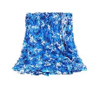 2X4m 3X5m Camo Netting, Camouflage Net Double Layer Woodland Netting Hunting Hide Army for Camping Hide Outdoor Hunting Shooting Sunscreen Nets(Ocean Camo,6 x 7 m)