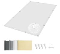 2x4M Waterproof Balcony Sail with Grommets, UV Protection, Includes Tie Cords - Perfect for Outdoor Patio, Terrace, Garden, Deck, and Porch Shade Solutions