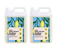 Liquipak White Vinegar Sicilian Lemon Multi-Purpose Cleaner, Vegan & Cruelty-Free, 2x5 Litres - Powerful Cleaning Agent, Bulk Pack, Versatile, Ready to Use