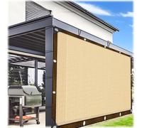 2x5m with Grommets90% Shade Net for Camping Greenhouse Garden Outdoor Sun Protection Windproof Privacy Screen Beige Color (9x20m)