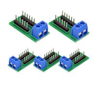 2x6 Position Pre-Soldered PCB Terminal to Row Header Adapter, 2.54 Mm Connector Board for Prototype Circuit Setup Projects Boards