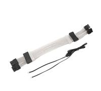 2x8 Pin RGB GPU Cable, ARGB GPU Power Extension Cable, ARGB PC Case Decor 33cm Supports 5V 3PIN ARGB Sync 2x8PIN to 2x8PIN 4 Sided Glowing Power Extension Cable Black