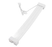 2x8 RGB PSU Cables Strips, ARGB Strip for 8 Pin to 2x8 Pin GPU Extension Cable, Modular Cable, 5V ARGB Lighting Sync, Customized PC Cases (White Head)