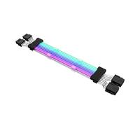 2x8Pin ARGB GPU Cable, Addressable RGB PSU Cables Extension, for Graphics Card Power Supply 5V3Pin PC Case Accessory, 360° Lighting & Dual LED, 30cm