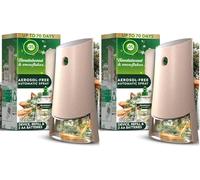 2xAir Wick Active Fresh Automatic Spray Diffuser Unit + Sandalwood & Snowflakes Refill 228ml