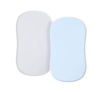 2xBaby Crib Fitted Sheet Diaper Changing Mat Cover Infant Removable Crib Bedding Protective Sleeve Nursery Room Supplies Breathable Baby Accessory Baby Nursery Changing Pad Cover Hourglass Bassinet