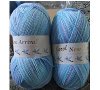 2xBaby Wool, N Arrival Randoms DK Double Knitting Yarn from Jarol 200g x 2 Ball Shade 300 Blue Haven