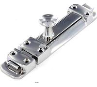 2xBRIGHT Chrome Plate Heavy Duty Sliding Door Bolt 100mm