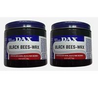 2xDax Black Bees Wax with Royal Jelly n Pure Bees Wax - 14oz (397g)