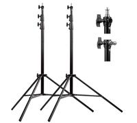 2Xheavy Duty Studio Light Stand 300Cm10Ft Spring Cushioned Master Stacking Stron