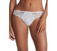Aubade Womens Blanc Lovessence Floral-embroidered Stretch-woven Thong Xxl