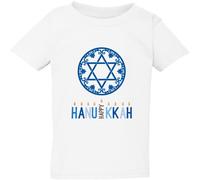 (2XL / 6T / 5-6 YO) Star Of David Hanukkah Jewish Festival Kids Boys Girls T Shirt Tee Top White