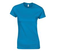 (2XL, Antique Sapphire) Gildan Ladies Soft Style Short Sleeve T-Shirt