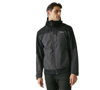 (2XL, Ash/Black) Regatta Mens Highton Stretch IV Waterproof Jacket
