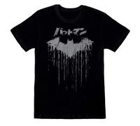(2XL, Black) Batman Unisex Adult Japanese Logo T-Shirt