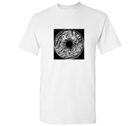 (2XL) Black Dark Void Universe Eye Marble Art White Men T Shirt Tee Top