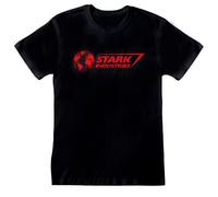 (2XL, Black/Red) Marvel Unisex Adult Stark Industries T-Shirt