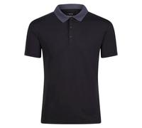 (2XL, Black/Seal Grey) Regatta Contrast Coolweave Pique Polo Shirt
